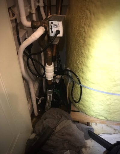 Extremely awkward shower pump hose replacement