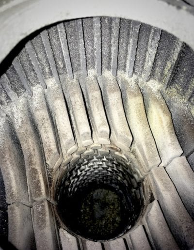 Inside a Bosch heat exchanger